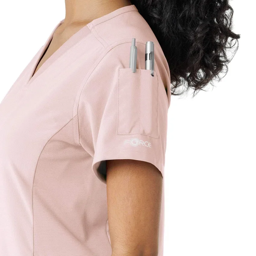 Force Cross-Flex gebreide scrubshirt met inzetstukken voor dames