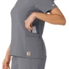 Force Cross-Flex gebreide scrubshirt met inzetstukken voor dames
