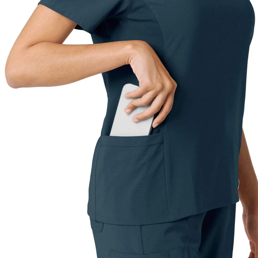 Force Cross-Flex gebreide scrubshirt met inzetstukken voor dames