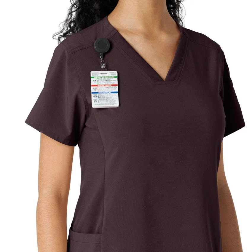 Force Cross-Flex gebreide scrubshirt met inzetstukken voor dames
