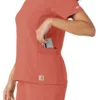 Force Cross-Flex gebreide scrubshirt met inzetstukken voor dames