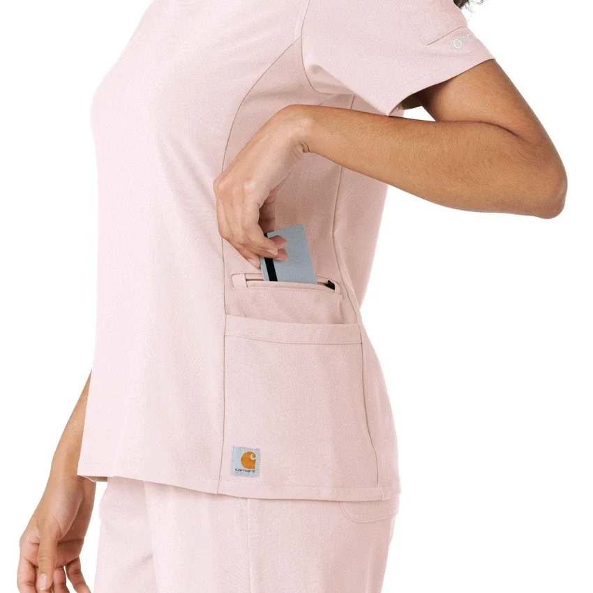 Force Cross-Flex gebreide scrubshirt met inzetstukken voor dames