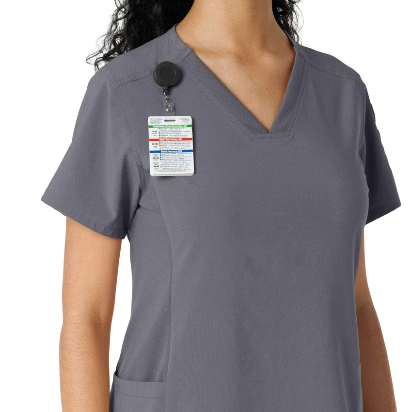 Force Cross-Flex gebreide scrubshirt met inzetstukken voor dames