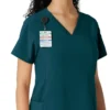 Force Cross-Flex gebreide scrubshirt met inzetstukken voor dames