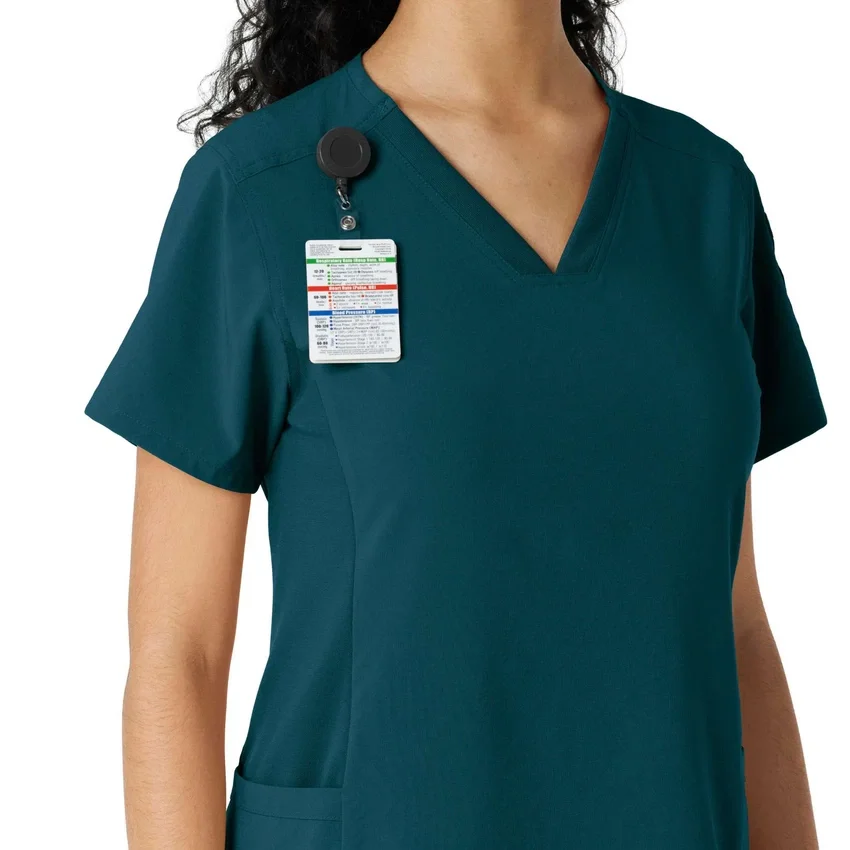 Force Cross-Flex gebreide scrubshirt met inzetstukken voor dames