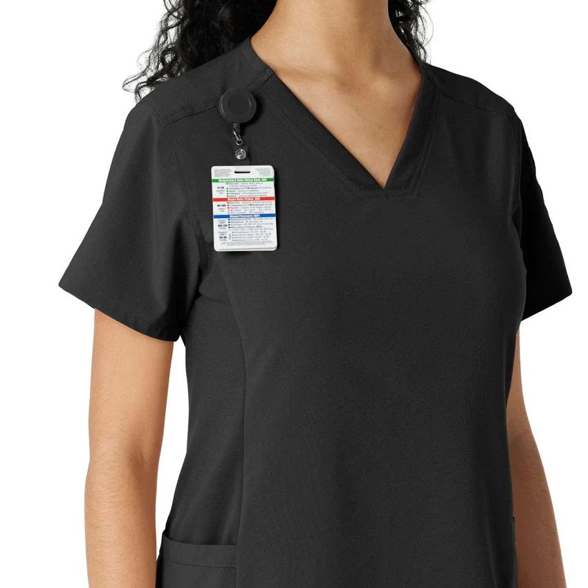 Force Cross-Flex gebreide scrubshirt met inzetstukken voor dames