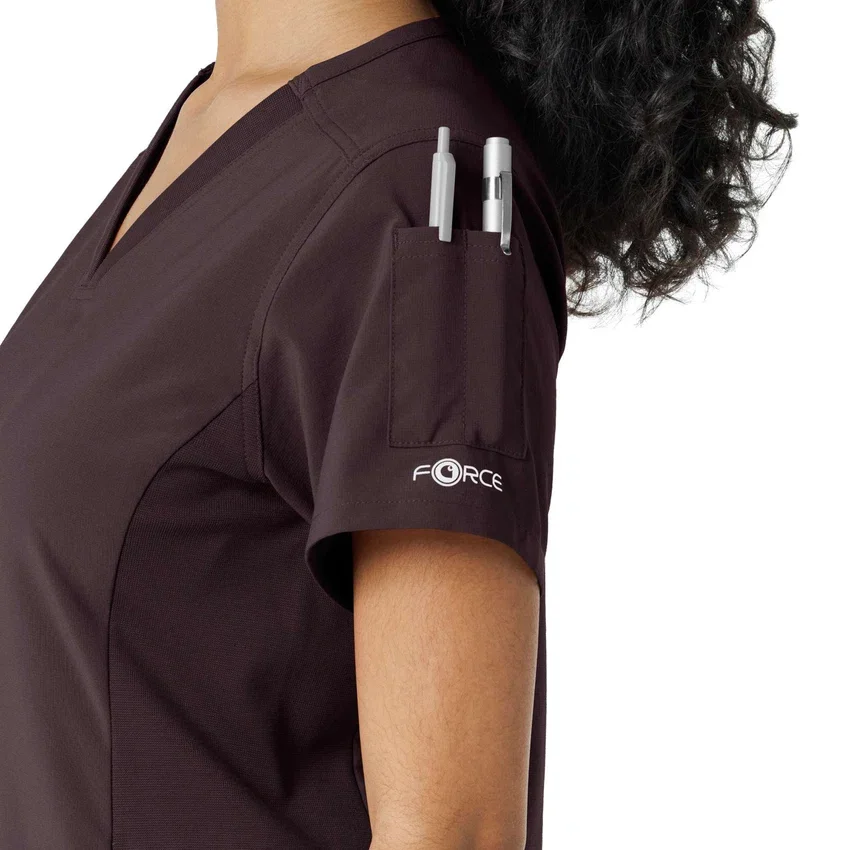 Force Cross-Flex gebreide scrubshirt met inzetstukken voor dames