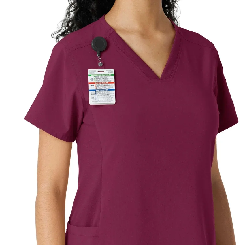 Force Cross-Flex gebreide scrubshirt met inzetstukken voor dames