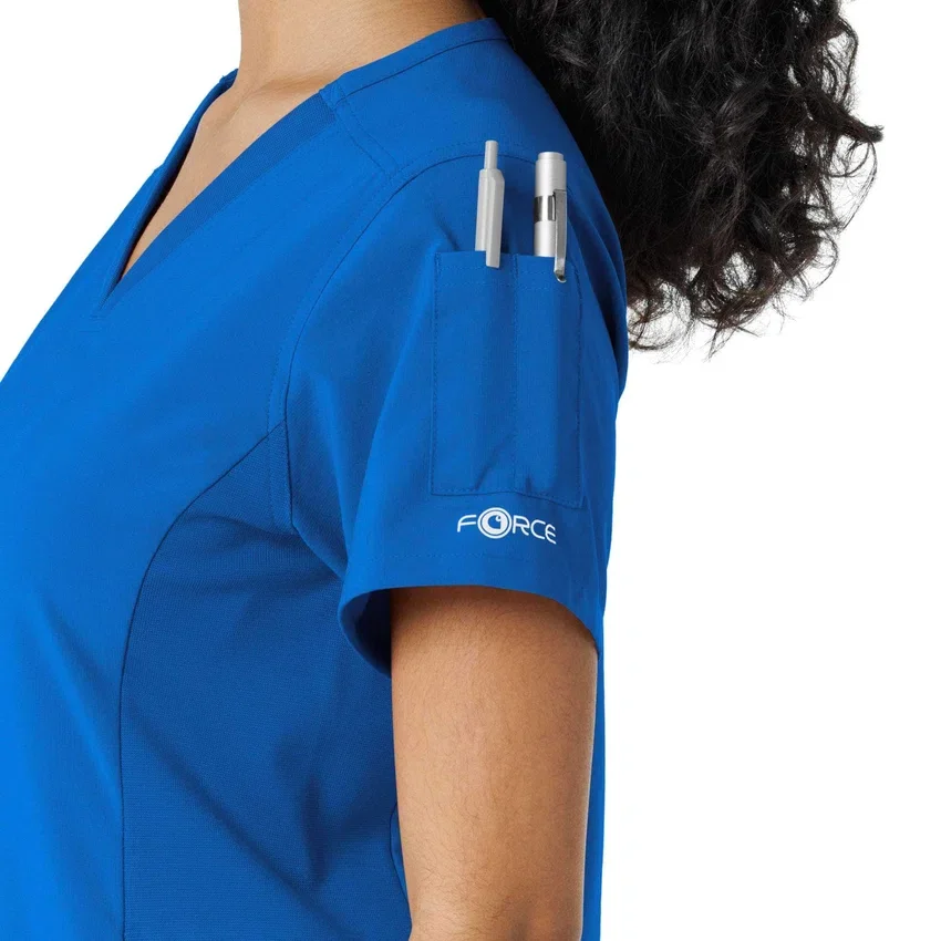 Force Cross-Flex gebreide scrubshirt met inzetstukken voor dames