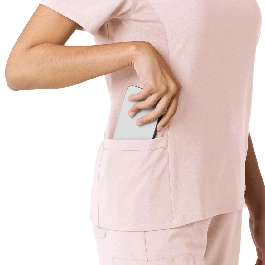 Force Cross-Flex gebreide scrubshirt met inzetstukken voor dames