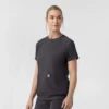 Force Cross-Flex gebreide scrubtop met ronde hals voor dames