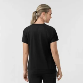 Force Cross-Flex gebreide scrubtop met ronde hals voor dames