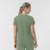 Force Cross-Flex gebreide scrubtop met ronde hals voor dames