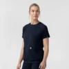 Force Cross-Flex gebreide scrubtop met ronde hals voor dames