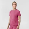 Force Cross-Flex gebreide scrubtop met ronde hals voor dames
