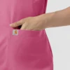 Force Cross-Flex gebreide scrubtop met ronde hals voor dames