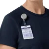 Force Cross-Flex gebreide scrubtop met ronde hals voor dames