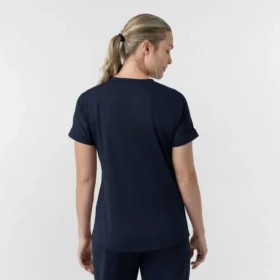 Force Cross-Flex gebreide scrubtop met V-hals voor dames