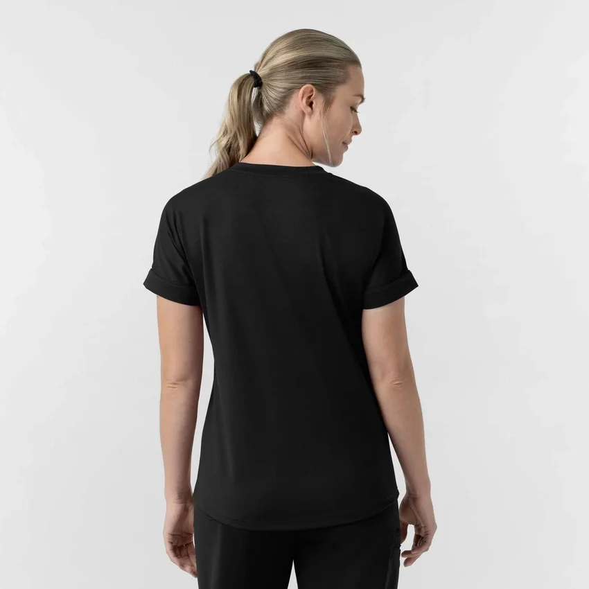 Force Cross-Flex gebreide scrubtop met V-hals voor dames