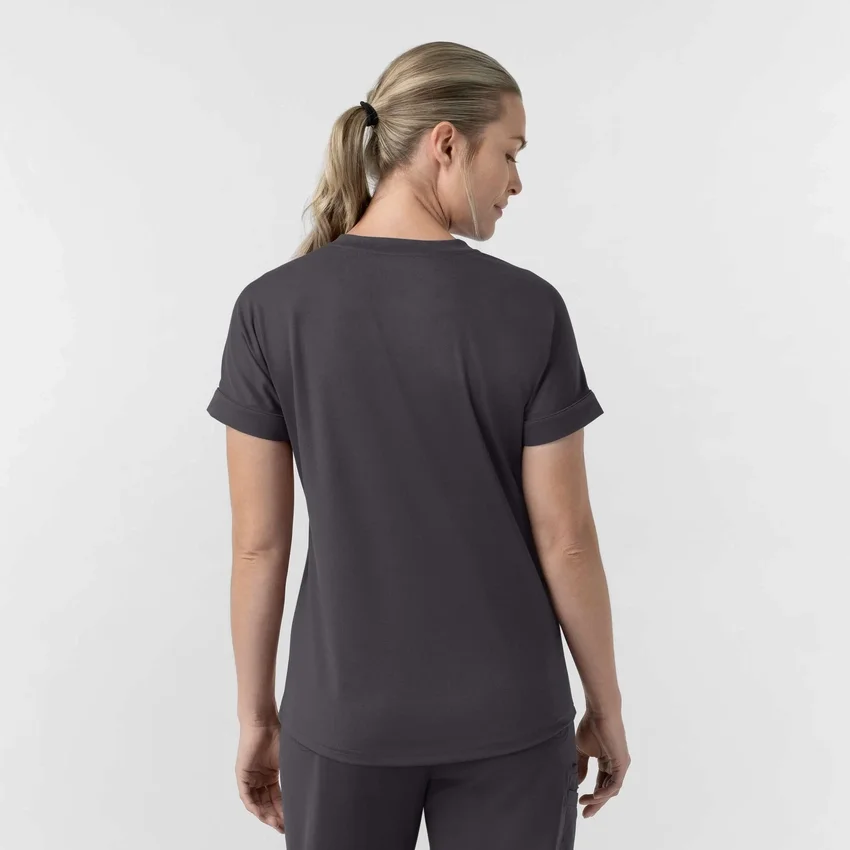 Force Cross-Flex gebreide scrubtop met V-hals voor dames