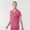 Force Cross-Flex gebreide scrubtop met V-hals voor dames
