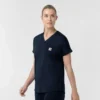 Force Cross-Flex gebreide scrubtop met V-hals voor dames