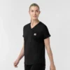 Force Cross-Flex gebreide scrubtop met V-hals voor dames