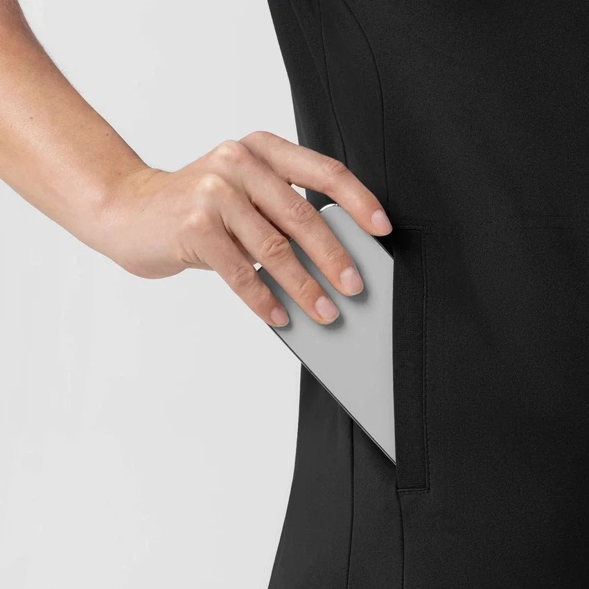 Force Cross-Flex gebreide scrubtop met V-hals voor dames