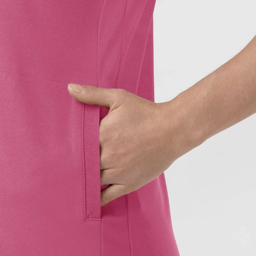 Force Cross-Flex gebreide scrubtop met V-hals voor dames