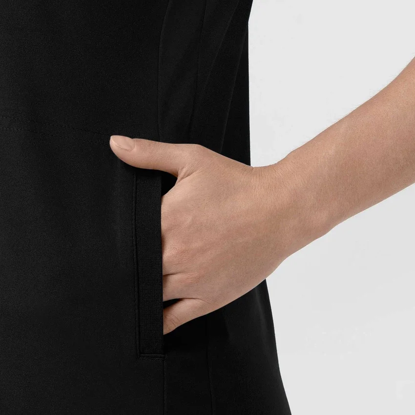 Force Cross-Flex gebreide scrubtop met V-hals voor dames