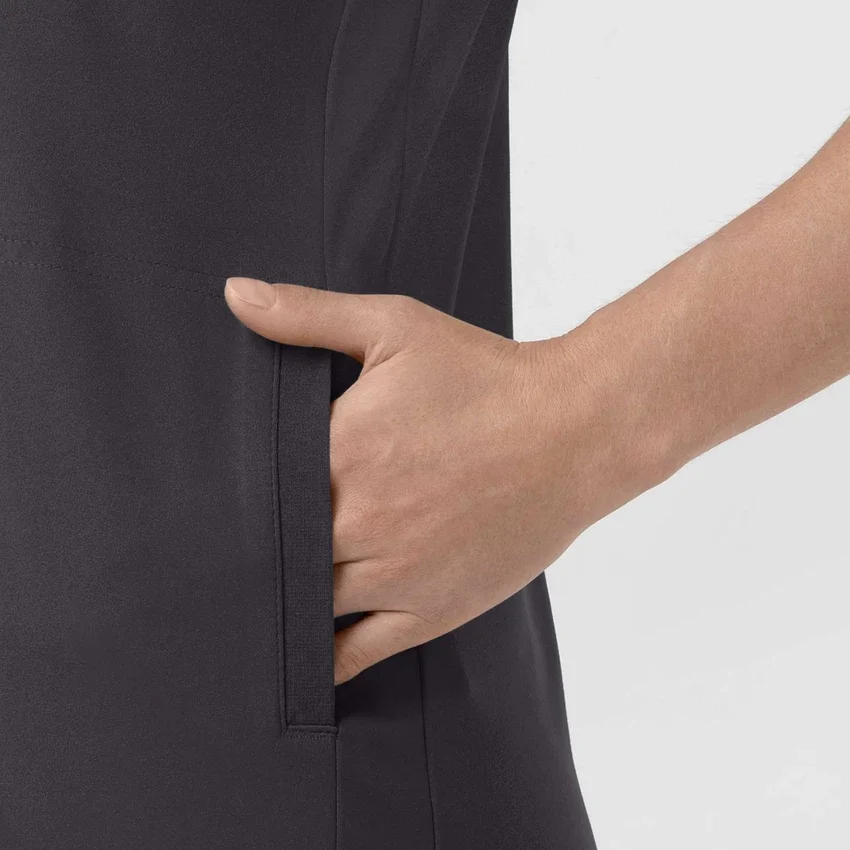 Force Cross-Flex gebreide scrubtop met V-hals voor dames