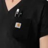 Force Cross-Flex gebreide scrubtop met V-hals voor dames
