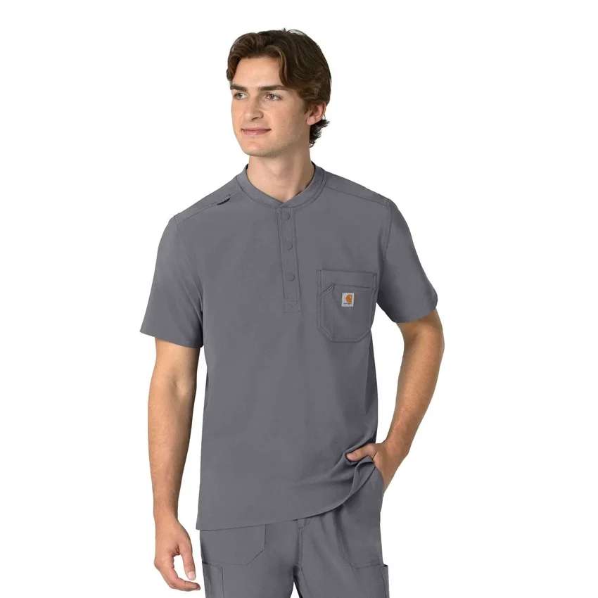 Force Cross-Flex Henley-scrubtop voor heren