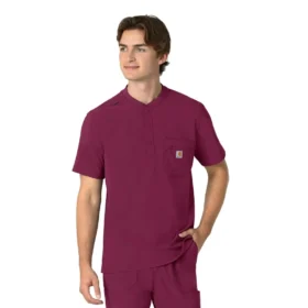 Force Cross-Flex Henley-scrubtop voor heren