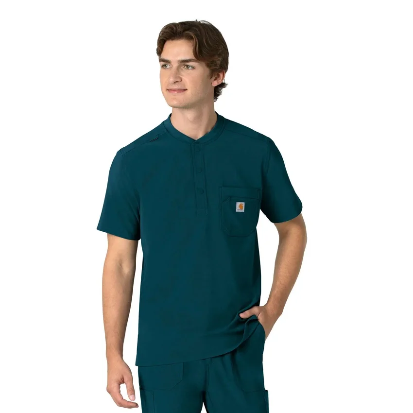 Force Cross-Flex Henley-scrubtop voor heren