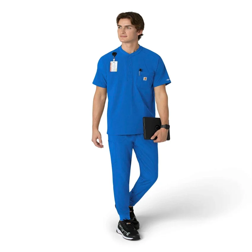 Force Cross-Flex Henley-scrubtop voor heren