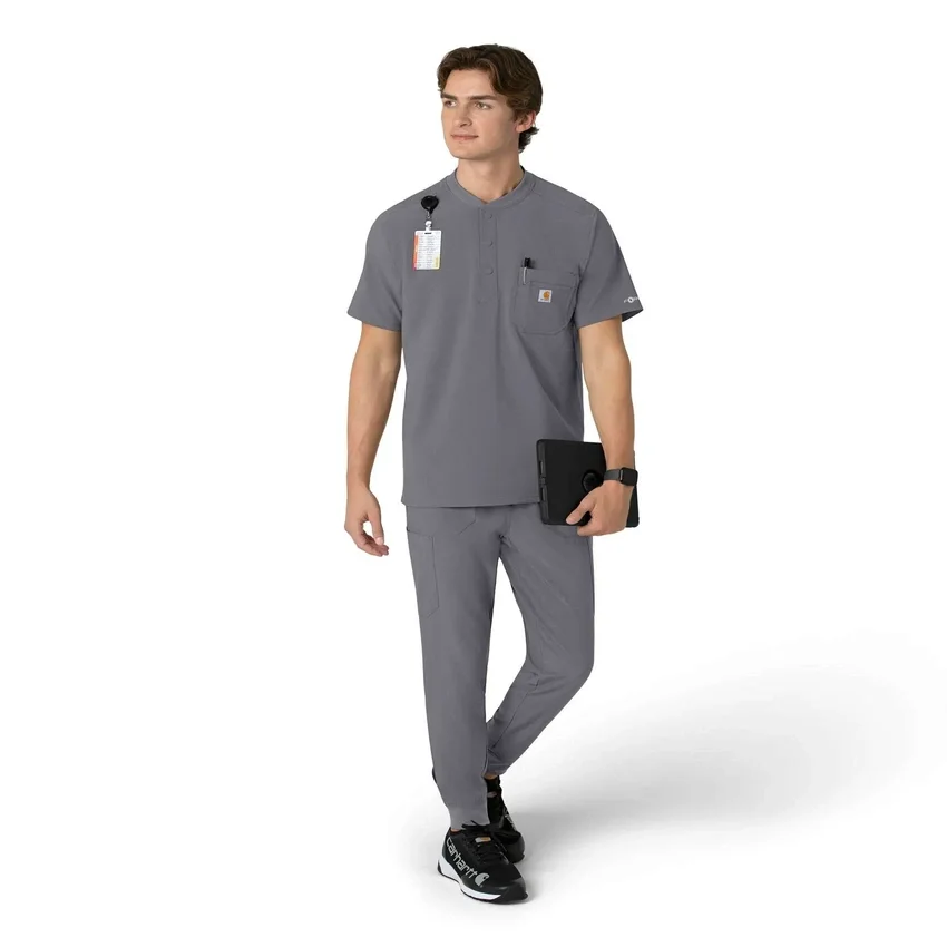 Force Cross-Flex Henley-scrubtop voor heren