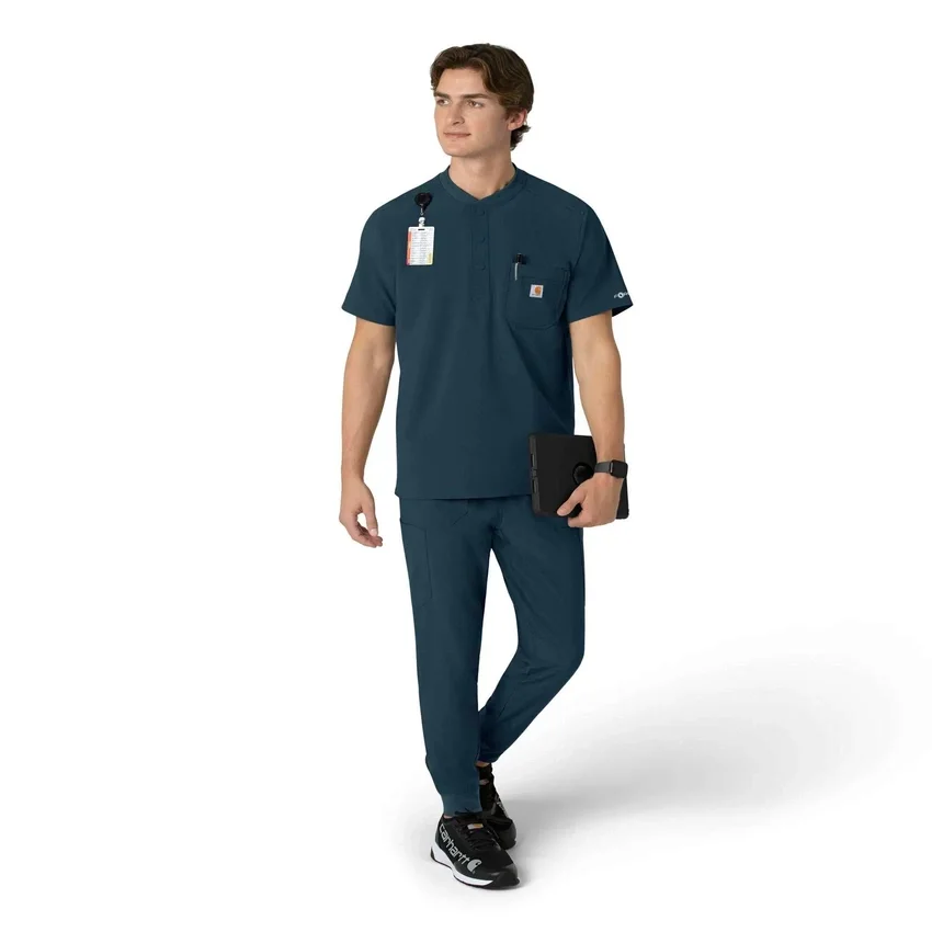Force Cross-Flex Henley-scrubtop voor heren