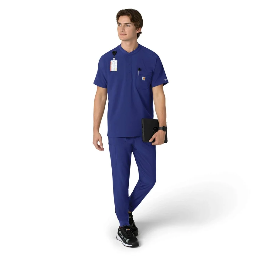 Force Cross-Flex Henley-scrubtop voor heren