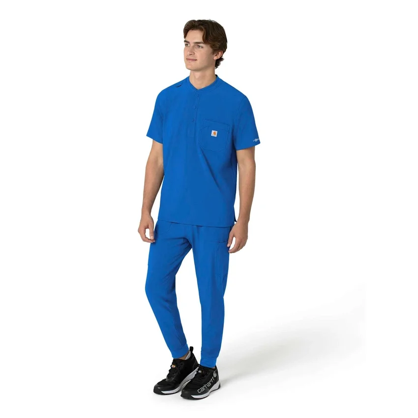 Force Cross-Flex Henley-scrubtop voor heren