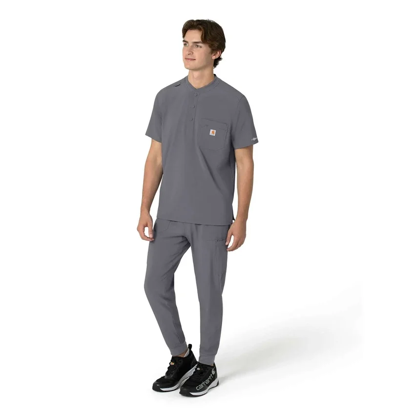 Force Cross-Flex Henley-scrubtop voor heren