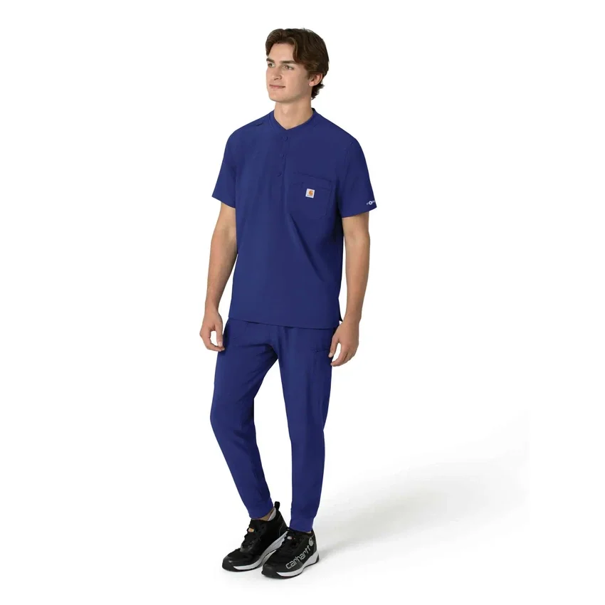 Force Cross-Flex Henley-scrubtop voor heren