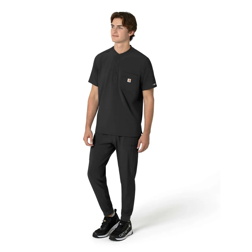 Force Cross-Flex Henley-scrubtop voor heren