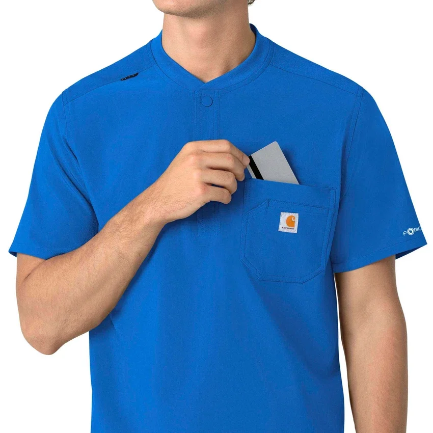 Force Cross-Flex Henley-scrubtop voor heren
