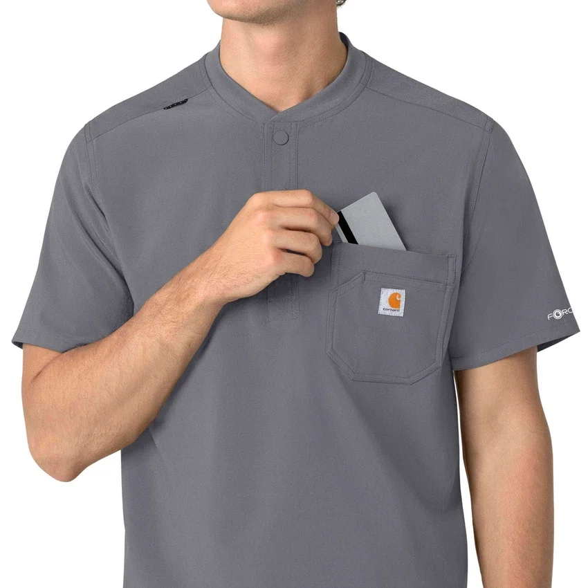 Force Cross-Flex Henley-scrubtop voor heren