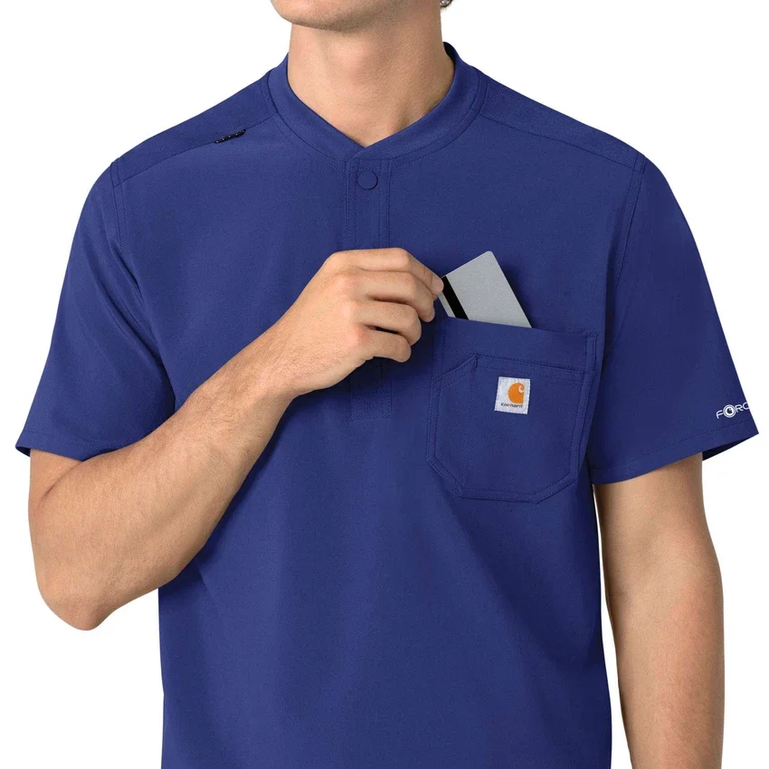 Force Cross-Flex Henley-scrubtop voor heren