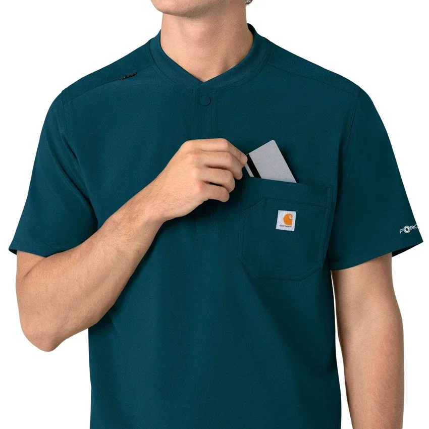 Force Cross-Flex Henley-scrubtop voor heren