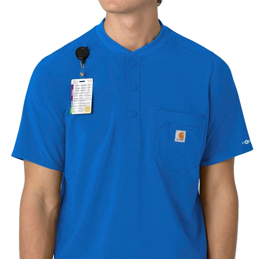 Force Cross-Flex Henley-scrubtop voor heren