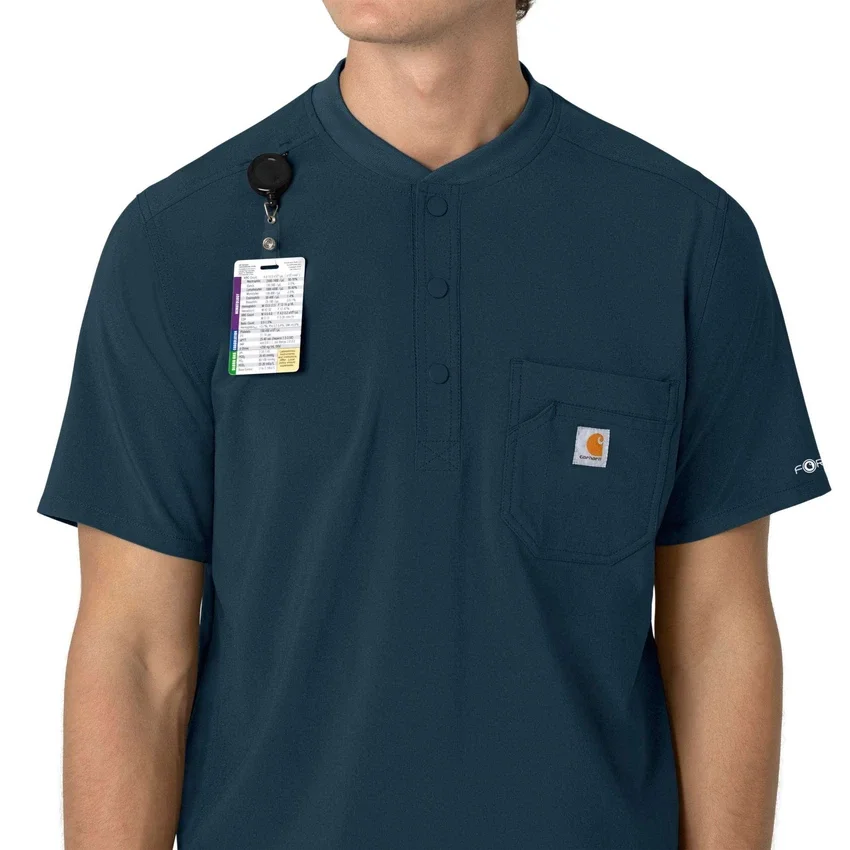Force Cross-Flex Henley-scrubtop voor heren