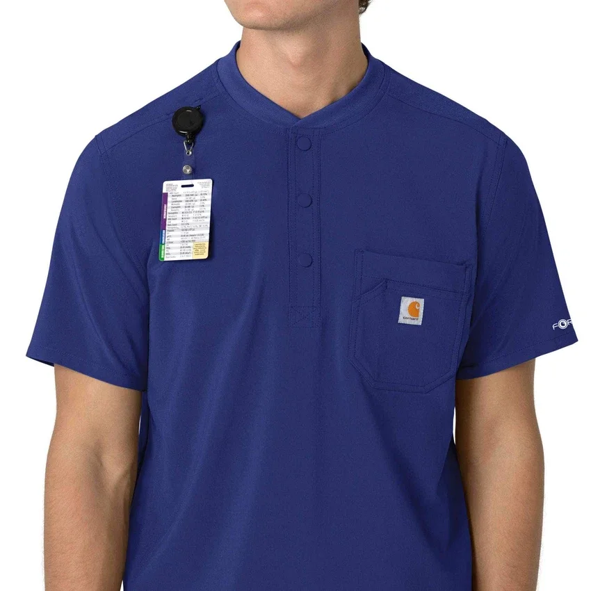 Force Cross-Flex Henley-scrubtop voor heren